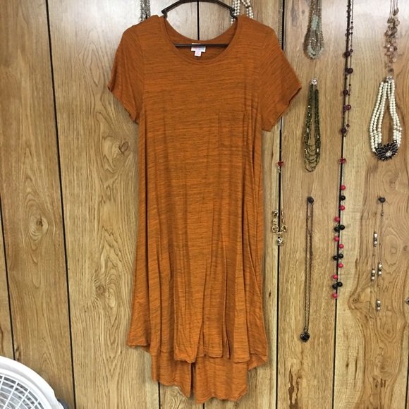 LuLaRoe Dresses & Skirts - LuLaRoe Orange Heathered Carly LuLaRoe Dresses & Skirts - LuLaRoe Orange Heathered Carly